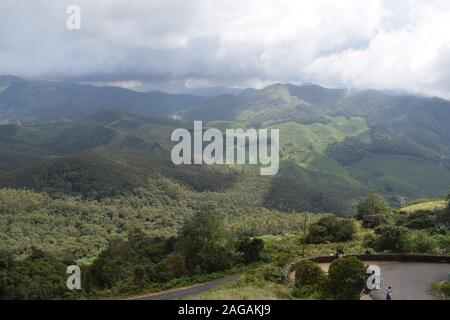 Viste di Eravikulam National Park in Munnar Foto Stock