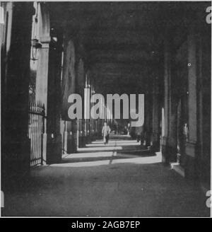 . Avviso sull'Palais-Royal. I VALOIS ARCADE. ore, di un beautywhich era unico inParis al momento. I piani finallyadopted, whichwe di produrre il fac-simile, sono stati stabiliti dall'architectLouis che avevano justdesigned il bor-deaux teatro. Thework sul arcadeswas ha iniziato trovanella autunno del 1781. Vista dei portici III. Il talento dell'architetto è mostrato nella chiarezza anddecision della concezione, e l'assenza di pesantezza che costituiscono i dettagli. L'altezza delle costruzioni è stata admirablycalculated e le proporzioni perfette; aveva gli edifici beenlower, i tetti della circostante Foto Stock