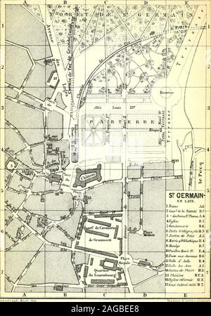 . Parigi e dintorni : con percorsi da Londra a Parigi e da Parigi a Reno e Svizzera : manuale per i viaggiatori. atue, da Cartellier (p. 286), rappresenta l'imperatrice in una postura in ginocchio.regina Hortense è anche sepolto in questa chiesa e un monumento ofsimilar design, eseguita da Bartolini di Firenze, fu eretta a lei nel1846, dopo la battaglia di Waterloo, Napoleone si ritira a chateau ofMalmaison, ma abbandonato sull'approccio delle truppe Prussiim su 29th.Giugno, 1815. Nel 1842 il castello divenne proprietà della regina Christinaof Spagna, che risiedevano in essa per diversi anni , Foto Stock