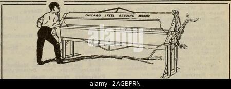 . Merchandising Hardware marzo-giugno 1917. Il Rideau Specialty Company i produttori di bestiame marcatori orecchio e pollame bande gamba SMITHS FALLS ONTARIO. Acciaio di Chicago presse piegatrici made-in-CANADA utilizzato da oltre dieci mila Lamiera Workersin U. S. scrivici una cartolina al giorno per catalogo e dati completi in acciaio del freno di piegatura Works Ltd., Chatham, Ont 76 HARDWARE E METALCLASSIFIED ELENCO DI ANNUNCI Maggio 12, 1911; cornicioni, metallo MoFarlane, Douglas * Co.. Ottawa. Coperture metalliche Co., Toronto, Win-nipeg. Le scandole metalliche ft schierata Co., Preston,Ont Peddler Persone, Ltd., Oshawa, Ont. Copritetti Foto Stock