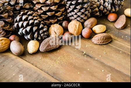 Concetto di Natale composizione. Foto Stock