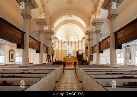 Charleston, Carolina del Sud, Stati Uniti, Novemner 2019, la chiesa di Saint Philips Foto Stock