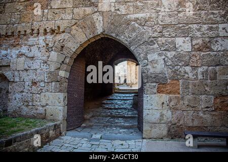 Raymond de St Gilles Cittadella, Castello di Tripoli, Tripoli, Libano Foto Stock