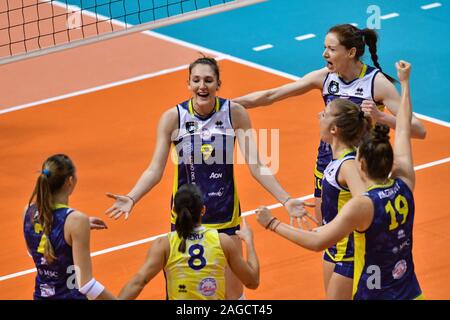 Siena, 18 dic 2019, felicità savino del bene scandicci durante Savino Del Bene Scandicci vs Nova KBM Branik Maribor - Pallavolo Champions League donne - Credit: LPS/Lisa Guglielmi/Alamy Live News Foto Stock