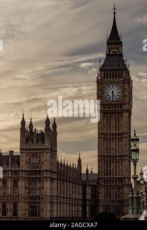 Palazzo di Westminster e la Casa del Parlamento, Londra, Inghilterra Foto Stock