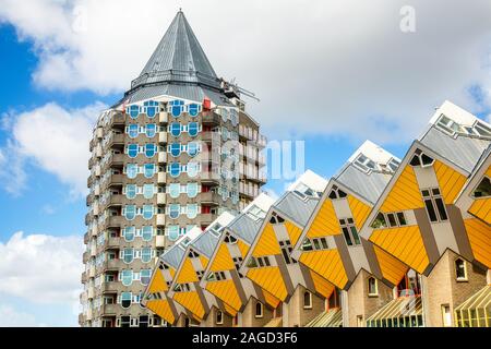 Edifici moderni nel centro di Rotterdam. Paesi Bassi Foto Stock