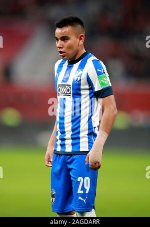 Monterrey Carlos Rodriguez durante il FIFA Club World Cup semi finale corrisponde al Khalifa International Stadium di Doha. Foto Stock