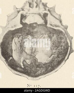 . Objets d'art et de haute curiosité de l'antiquité, du Moyen Age et de la Renaissance. siècle : scène dincendie, Diam., 25 cent. Légende au revers. 123 - Grand plat : la Mortde Lucrèce. Au centre,dans une grande salledarchitecture antique, onaperçoit Lucrèce deboutprès dun brasier, crusca-dissant onu dontelle poignard va se percer le sein. Adroite et à gauche, deuxgroupes de personnagesvêtus à la romaine. Dansle fond, au milieu de lar-chitecture, la représen-tazione dun Apollon te-nant une lyra. FabriquedUrbino, xvi^ siècle. Diam., 46 cent. 1/2. 124 - AssiF-.TTE CREUSE : PCR-sée délivrant Andromè Foto Stock