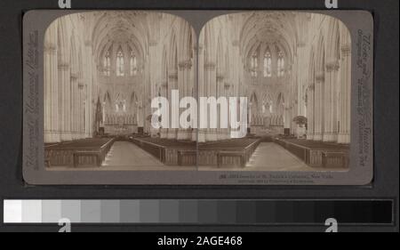 Interno della cattedrale di San Patrizio, New York disposti dal nome della chiesa. Include viste da Anthony, Langenheim, G. W. Pach e altri fotografi ed editori. Robert Dennis raccolta di vista stereoscopica. Alcune viste hanno fascette fiscali. Titolo ideato da cataloger. Vedute di chiese e di edifici religiosi nella città di New York: La Bibbia House, 4 Avenue; Chiesa della Trinità, inclusa una vista del sagrato; San Patrizio ivi compresi la costruzione e vedute interne e le altre chiese, la maggior parte di seguito 42nd Street; una sinagoga, la Fifth Avenue e xliii San; il Convento del Sacro Cuore.; interno di San Patrizio Cat Foto Stock