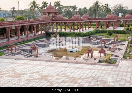 BAPS Shree Swaminarayan tempio complesso nel porto di Diamante Rd, Calcutta, West Bengal, India Foto Stock