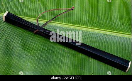 Legno KOMFAEK baton è arma Thailandia antico Foto Stock