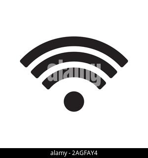 L'icona wifi, icona wifi vettore isolato su sfondo bianco. L'icona wifi immagine icona wifi illustrazione. eps 10 Illustrazione Vettoriale