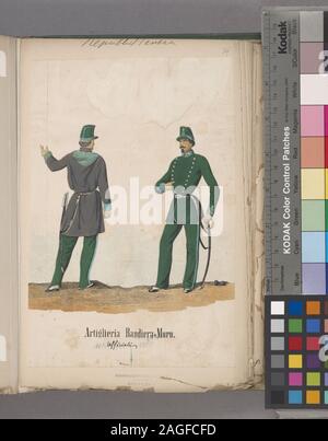 Italia soldato italiano. Venezia, 1848-1850; Italia soldato italiano. Venezia, 1848-1850 Foto Stock