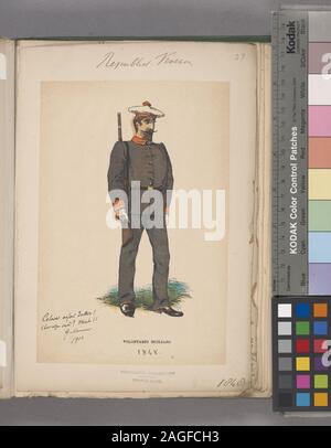 Italia soldato italiano. Venezia, 1848-1850; Italia soldato italiano. Venezia, 1848-1850 Foto Stock