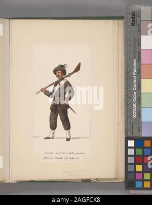 Italia soldato italiano. Venezia, 1848-1850; Italia soldato italiano. Venezia, 1848-1850 Foto Stock