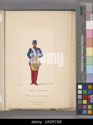 Italia soldato italiano. Venezia, 1848-1850; Italia soldato italiano. Venezia, 1848-1850 Foto Stock