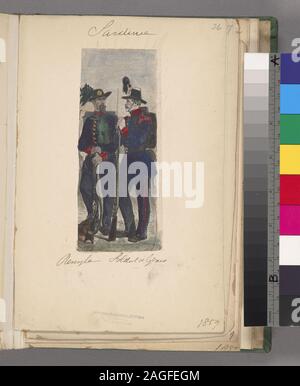 Italia soldato italiano, 1859; Italia soldato italiano, 1859 Foto Stock