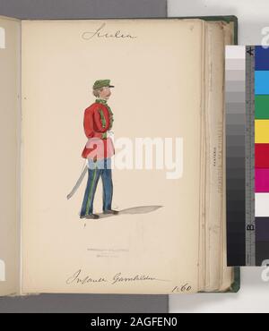 Italia soldato italiano, 1860; Italia soldato italiano, 1860 Foto Stock