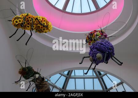 Funny insetti presso il Corn Exchange Building Manchester Inghilterra 2019 Foto Stock