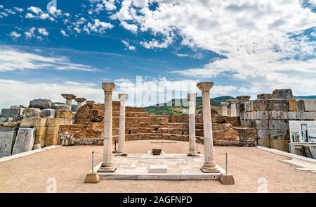 Tomba di San Giovanni a San Giovanni nella Basilica di Efeso in Turchia Foto Stock