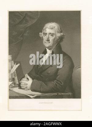 Include photomechanical riproduzioni. Titolo dal calendario di Emmet collezione. EM11065; Jefferson. Foto Stock