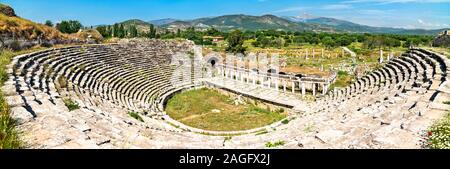 Anfiteatro presso Aphrodisias in Turchia Foto Stock