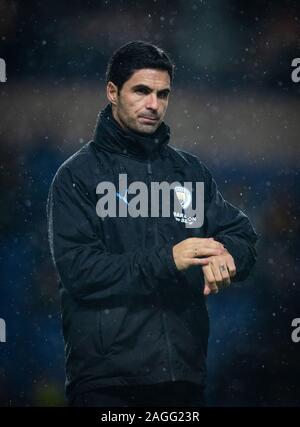 Oxford, Regno Unito. Xviii Dicembre, 2019. Città uomo assistant manager Mikel ARTETA durante la Coppa Carabao QF match tra Oxford United e il Manchester City al Kassam Stadium, Oxford, Inghilterra il 18 dicembre 2019. Foto di Andy Rowland. Credito: prime immagini multimediali/Alamy Live News Foto Stock