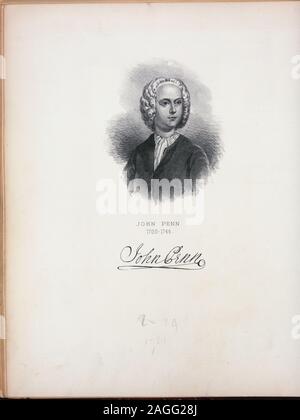 Il testo è costituito da la storia di Mason e Dixon's Line, da J.H.B. Latrobe, Philadelphia, 1855; una lezione su di una controversia tra la Pennsylvania e Virginia, da N.B. Craig, Pittsburg, 1843; Mason e Dixon's Line, da J. Veech, Pittsburg[h], 1857; e il messaggio dal Governatore del Maryland, la trasmissione di relazioni in merito alle linee di confine del Maryland, Pennsylvania e Delaware, Washington, 1850. Citazione/Riferimento: EM14474; Giovanni Penn. Foto Stock