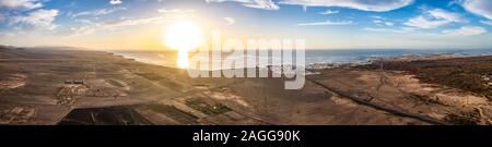 El Cotillo, Fuerteventura. Antenna Amaszing Shot. Isole Canarie Spagna Foto Stock