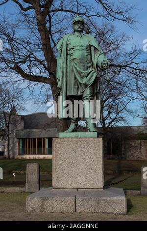 Monumento a Otto von Bismarck a Francoforte hoechst Germania Foto Stock