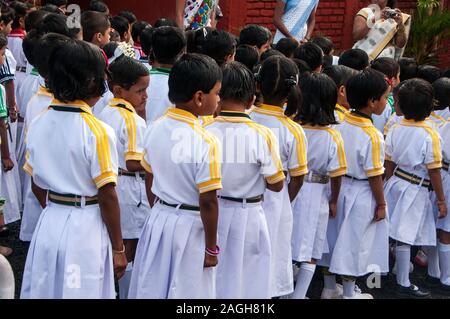 YAVATMAL, Maharashtra, India, agosto - 15, 2011: Giorno di Indipendenza celebrato in Yavatmal su agosto 15, 2011 in Yavatmal, Maharashtra, India. Foto Stock