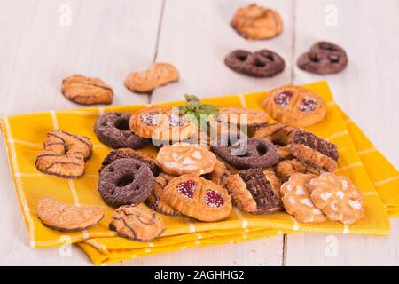 Pasta frolla biscotti. Foto Stock