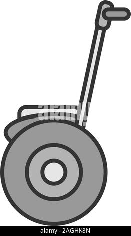 Auto Bilanciamento colore scooter icona. Personal transporter. Isolato illustrazione vettoriale Illustrazione Vettoriale