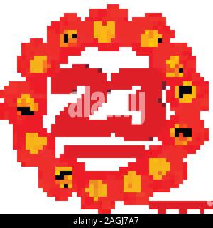 Dicembre 23 icona. Per la pianificazione di importanti giorno. Banner per i giorni festivi e giorni speciali con fiori. Dicembre venti terzo. Illustrazione Vettoriale. Illustrazione Vettoriale