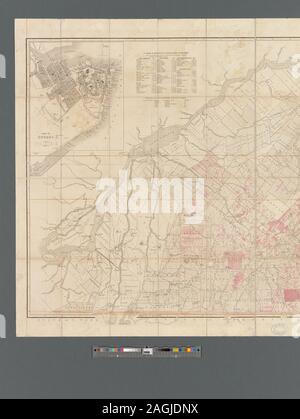 Sollievo mostrato da hachures. Il primo meridiano di Greenwich:. Mostra le strade, borghi e aziende del British American Land Co. Include inset : il piano del Québec (scala circa 1:12.500) include anche una tabella delle distanze per la Eastern Townships e tabella distanze a nuovi insediamenti del B.A.L. Società. La mappatura della nazione (borsa di NEH, 2015-2018); Mappa della Eastern Townships di abbassare il Canada tratte principalmente dal sondaggio effettivo per il British American Azienda di terra Foto Stock