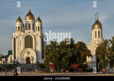 Christ-Erlöser-Kathedrale, Ploschtschad Pobedy, Siegesplatz, Kaliningrad, ehemaliges Königsberg, l'oblast di Kaliningrad, Russland Foto Stock