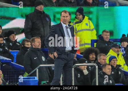 Xviii dicembre 2019, Goodison Park, Liverpool, in Inghilterra; Carabao Cup, Everton v Leicester City : Duncan Ferguson manager custode di Everton durante il gioco Credito: Mark Cosgrove/news immagini Foto Stock