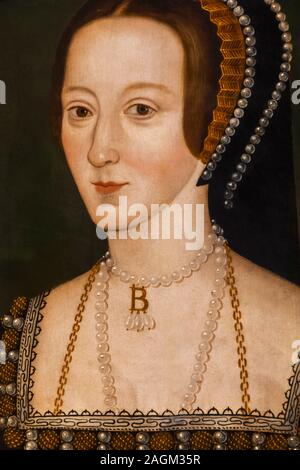 Inghilterra, Ritratto di Anna Bolena (1501-1536), moglie di Henry VIII Foto Stock
