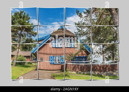 L'ex casa estiva di lo scrittore tedesco Thomas Mann fu costruito nel 1929, Nidden, Nida, Neringa, Curonian spit, Lituania, paesi baltici, Europa Foto Stock