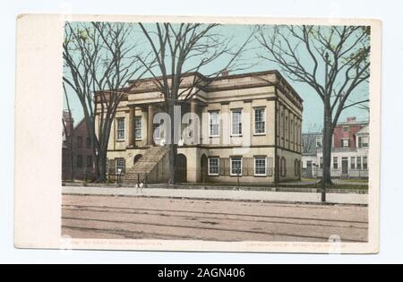 Cartolina numero di serie: 9156 divenne Detroit Publishing Company. Nuova impronta con dell'artista marchio pallet. Incluse le immagini con data antecedente al 1906.; Old Court House, Portsmouth, Va. Foto Stock
