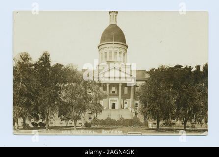 Cartolina di categorie e titolo commenti tra parentesi quadre [ ] fornito dal collettore, Catherine Robinson.; vecchio ospedale, Bayview Foto Stock