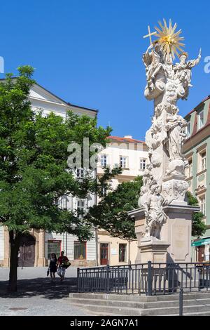 Santa Trinità Coumn, Sloup Nejsvětější Trojice monumento, Brno, Repubblica Ceca, Europa Foto Stock