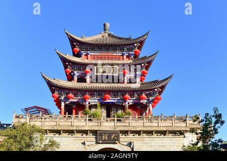 Wuhua Torre Della Città Vecchia Di Dali A Yunnan, Cina Foto Stock