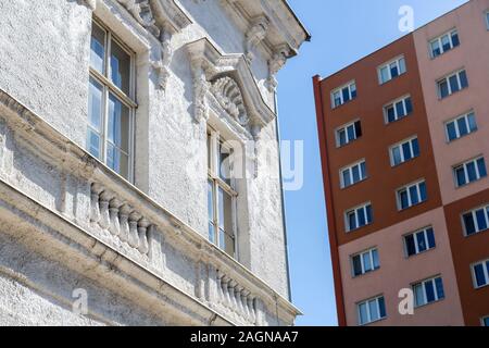 La vecchia e la nuova architettura, Brno, Repubblica Ceca, Europa Foto Stock