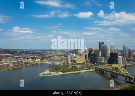 Pittsburgh si affaccia Foto Stock