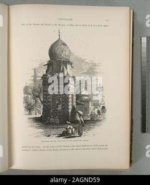 Il colonnello Wilson, ed.; oratori sul lato ovest del Haram esh Sherif Foto Stock