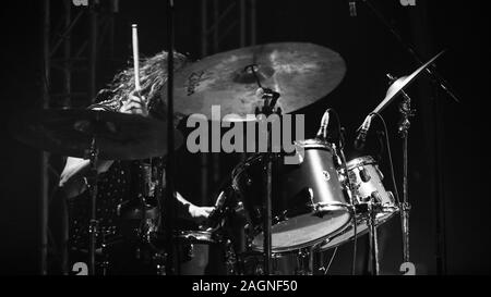 BRISBANE, Australia - Ott 07, 2017: Wolfmother sono un australiano hard rock band di Sydney, Nuovo Galles del Sud. Formato in 2004 Foto Stock