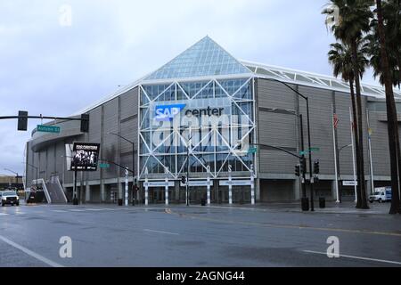 Centro di SAP in San Jose, California. Casa dei San Jose Sharks del NHL Foto Stock