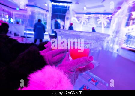 Minus5 Ice Bar al The Shoppes di Mandalay Place, Las Vegas, NV, USA Foto Stock