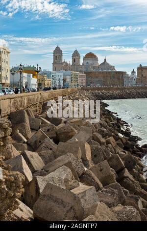 La cattedrale di Cadice - Catedral de Cadiz. Andalusia, Spagna Foto Stock